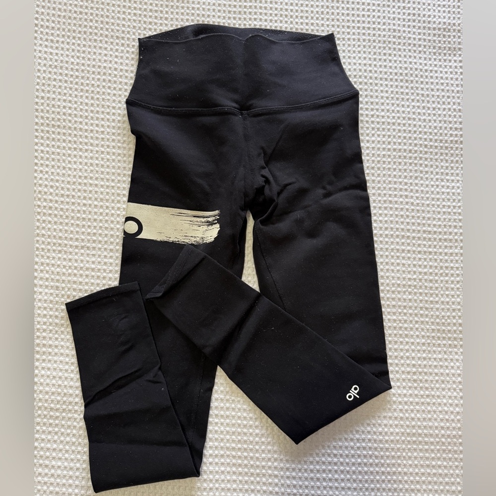 ALO Yoga Black High-Waist Airbrush Leggings